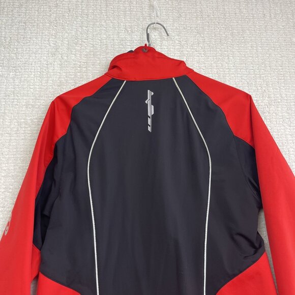 Y2K Salomon Soft Shell Jacket Clima Wind Red Mens Medium Hiking Outdoor - Picture 10 of 14